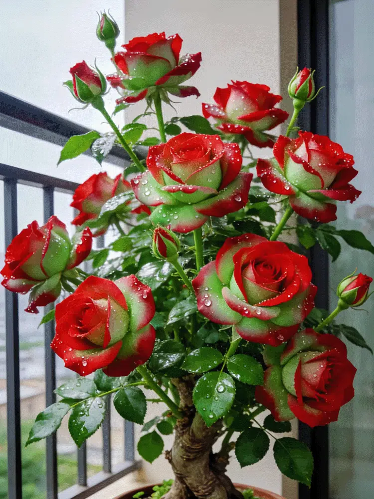 Schottische Rot-Grün-Rosenpflanze Samen