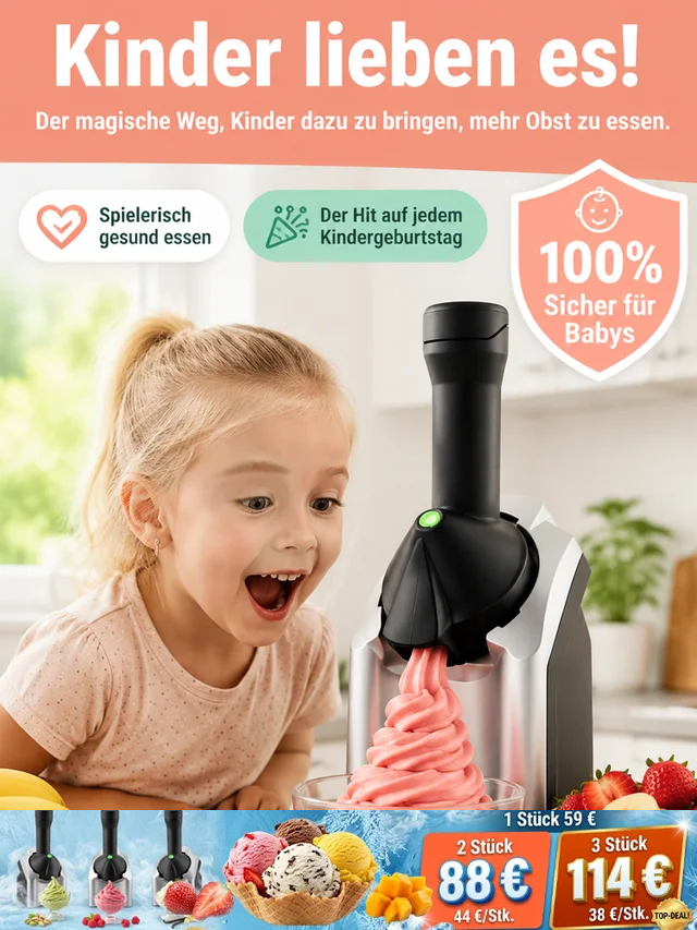 Vollautomatische Eismaschine, hausgemachtes Eis auf Knopfdruck – garantiert ohne Fehler