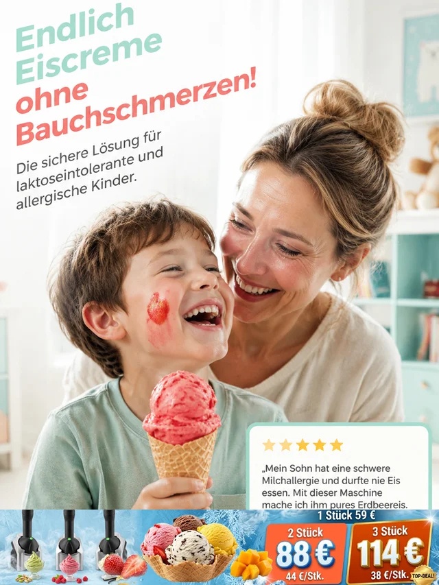 Vollautomatische Eismaschine, hausgemachtes Eis auf Knopfdruck – garantiert ohne Fehler
