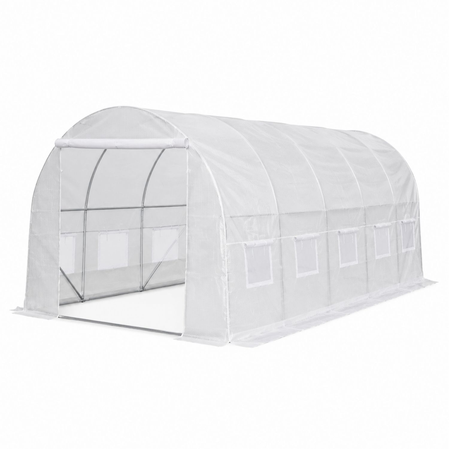 Szklarnia foliowa łukowa 300x200x190 cm Stal Galwanizowana Biała