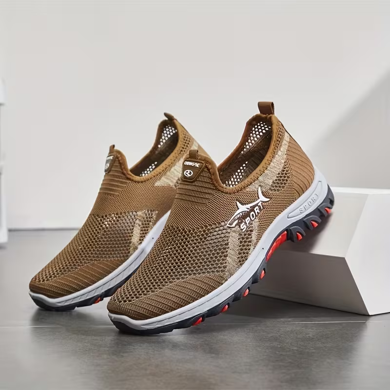 Men’s New Breathable Ergonomic Walking Shoes– Soft Inner Lining, Flexible Fit & Slip-Resistant Sole