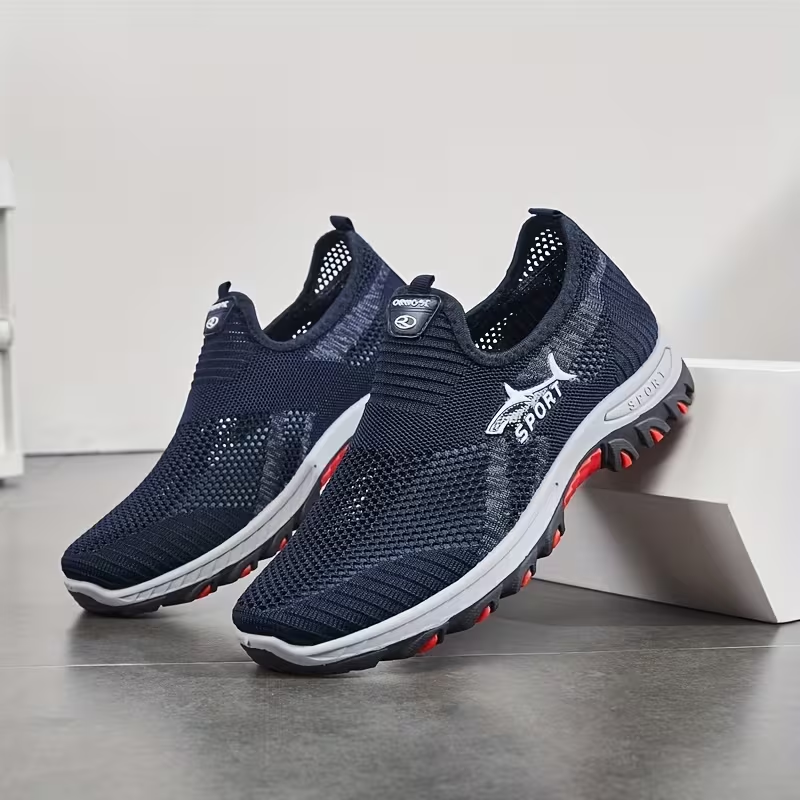 Men’s New Breathable Ergonomic Walking Shoes– Soft Inner Lining, Flexible Fit & Slip-Resistant Sole