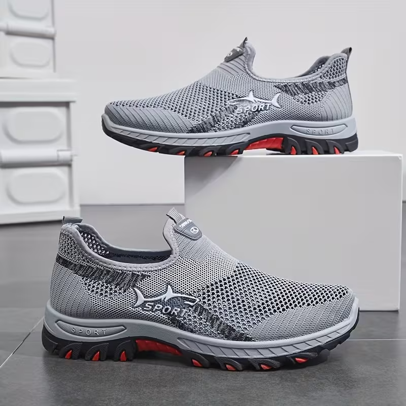 Men’s New Breathable Ergonomic Walking Shoes– Soft Inner Lining, Flexible Fit & Slip-Resistant Sole