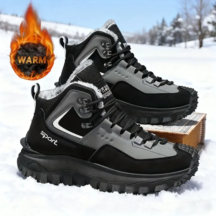 (⏰Limited Time Sale 70% OFF) Men's Outdoor Hiking Boots Work Boots Snow Boots- Waterproof, Non-Slip, Puncture-Proof And Smash-Proof; Correct Arch Support And Wide Toe - Suitable For Daily Wear And Outdoor Adventures