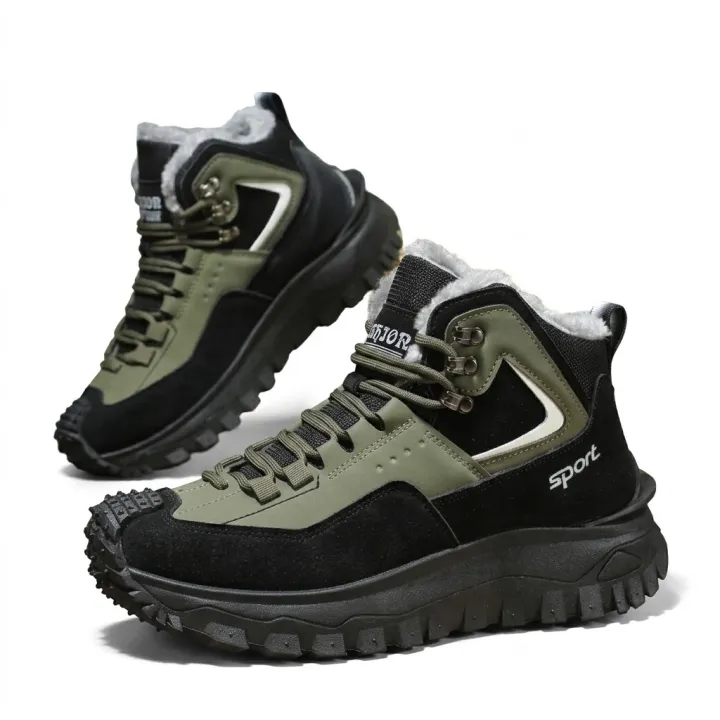 (⏰Limited Time Sale 70% OFF) Men's Outdoor Hiking Boots Work Boots Snow Boots- Waterproof, Non-Slip, Puncture-Proof And Smash-Proof; Correct Arch Support And Wide Toe - Suitable For Daily Wear And Outdoor Adventures