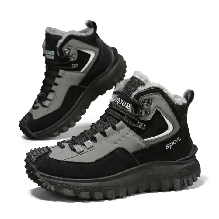 (⏰Limited Time Sale 70% OFF) Men's Outdoor Hiking Boots Work Boots Snow Boots- Waterproof, Non-Slip, Puncture-Proof And Smash-Proof; Correct Arch Support And Wide Toe - Suitable For Daily Wear And Outdoor Adventures