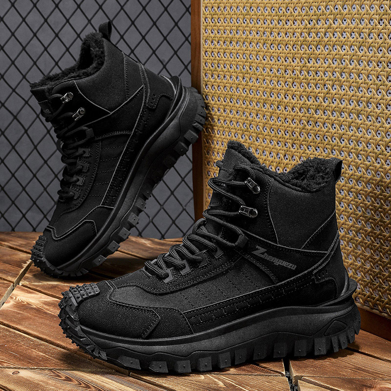 (⏰Limited Time Sale 70% OFF) Men's Outdoor Warm Hiking Boots/Work Boots - Waterproof, Slip-resistant, Puncture-resistant, Impact-resistant; Proper Arch Support and Wide Toe - Suitable for Everyday Wear and Outdoor Adventures