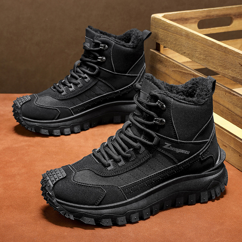 (⏰Limited Time Sale 70% OFF) Men's Outdoor Warm Hiking Boots/Work Boots - Waterproof, Slip-resistant, Puncture-resistant, Impact-resistant; Proper Arch Support and Wide Toe - Suitable for Everyday Wear and Outdoor Adventures