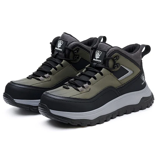 (⏰Limited Time Sale 70% OFF) Men's Orthopedic Protective Hiking/Work Boots - Waterproof, Slip-resistant, Impact-resistant, Puncture-resistant - Wide toe box, Arch Support, Ankle Support