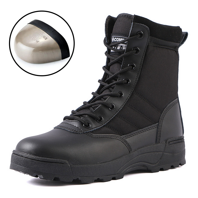 CushyGait Men Waterproof Steel Toe Work Boots Non-Slip Hiking Boots Tactical Boots