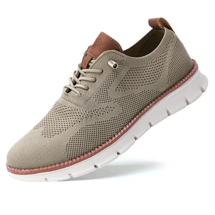 ⏰LAST DAY - 50% OFF🛒Men's Hands Free Slip On Oxford Shoes – Ultra Comfortable knitted fabric shoes, Lightweight Casual Walking Sneakers, Comfortable Dress Shoes, Mesh Urban Shoes for Business & Daily Wear