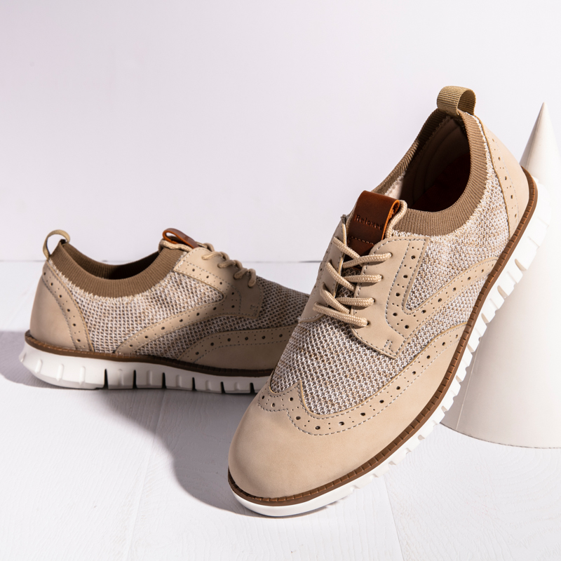 (⏰HOT SALE 50% OFF 🛒) - Men's Premium Orthopedic Mesh Oxfords | Lace-Up Casual Dress Sneakers with Arch Support & All-Day Comfort