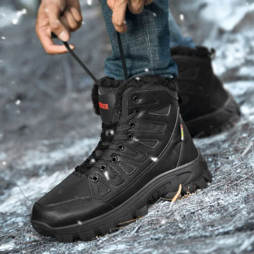 (⏰Clearance Sale - 70% OFF🔥)CushyGait Men Waterproof Anti-Sprain Hiking Boots Anti-Puncture Work Boots Motorcycle Boots