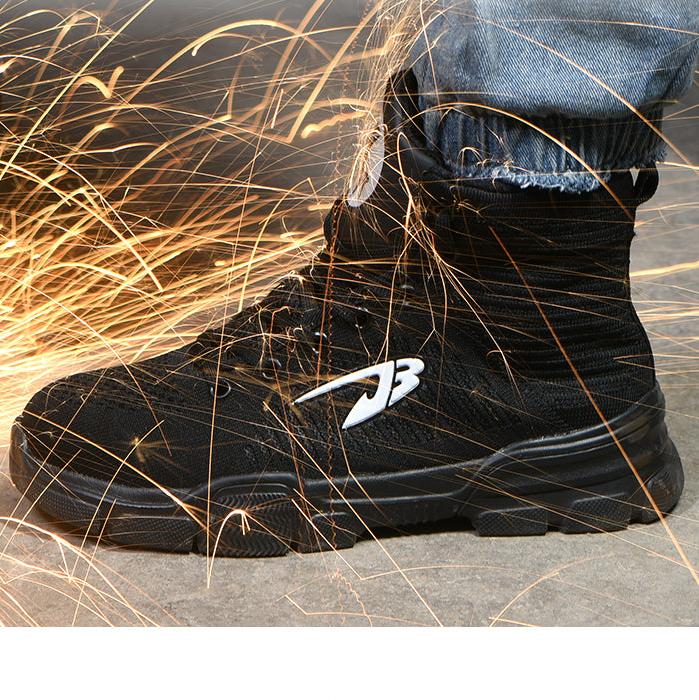 ⚡ Ultralight Steel Toe Work Shoes  🛡️ Puncture Proof 🔥 Fire Resistant 💨 Breathable Flymesh 🦶 Shock Absorbing Safety Boots