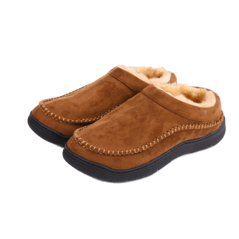 🔥🚀 Hot Sale! Limited Stock! 🌟👟💥Men's and Women's Daily Non-Slip Warm Plush Wide Toe Slip-On Loafers Slippers