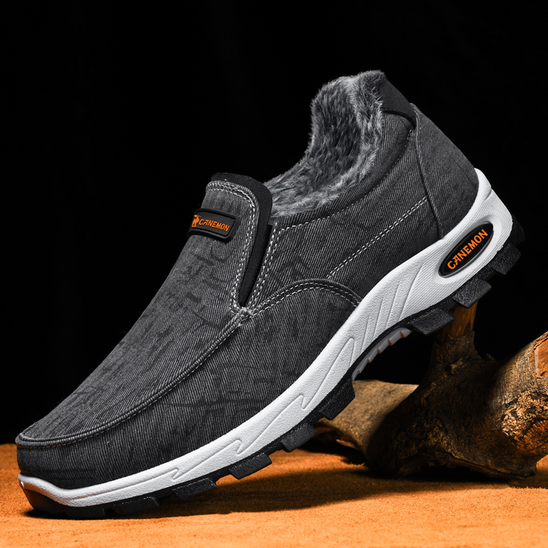 ⏰Limited Time Sale 70% OFF -Men’s Fleece-Lined Orthopedic Slip-On Sneakers — Waterproof, Slip-Resistant, Arch Support, Wide Toe Box; Ideal for Daily Commutes, Long-Distance Travel & Outdoor Walking