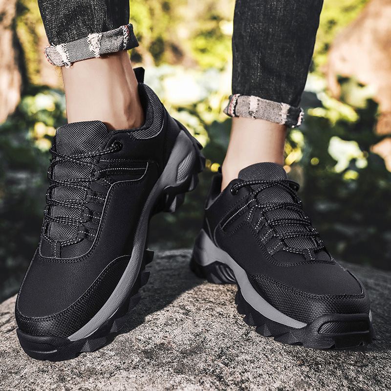 (⏰Limited Time Sale 70% OFF) Men's Wear Resistant Waterproof Non-slip Anti-skid Anti-puncture Hiking Shoes Orthopedic Wide Toe Arch Support Walking Shoes