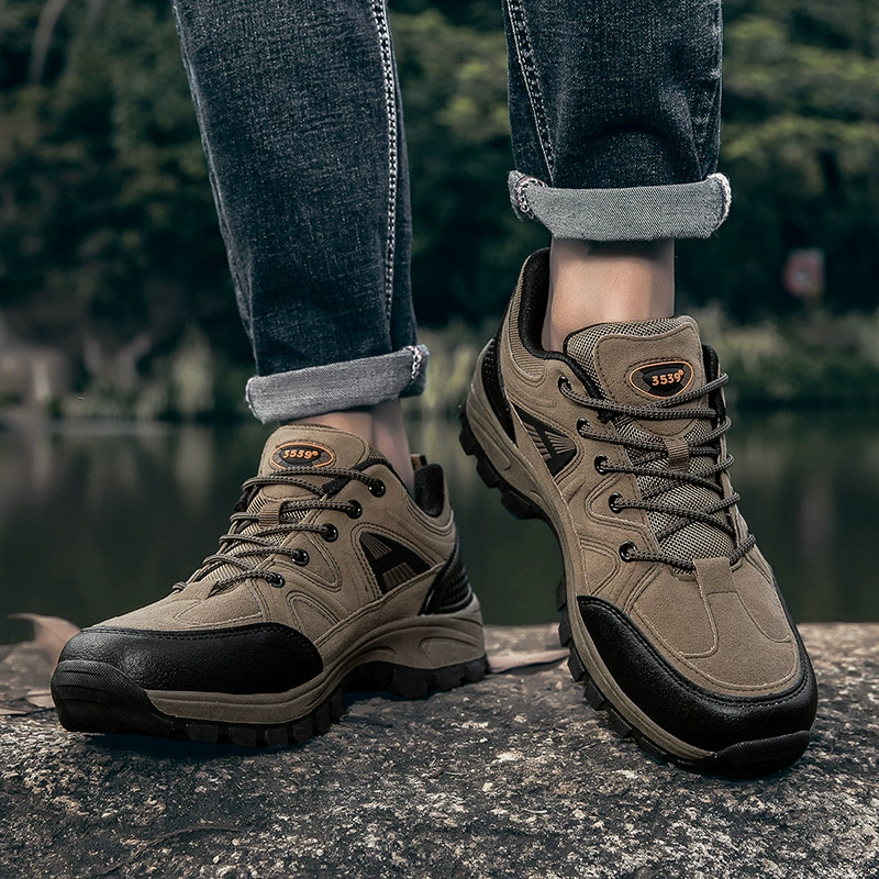 (⏰Limited Time Sale 70% OFF) Men's Outdoor Hiking Shoes - Wide Toe, Arch Support, Waterproof, Anti-Slip, Anti-Puncture, Anti-Smash, Light Hiking and Daily Work