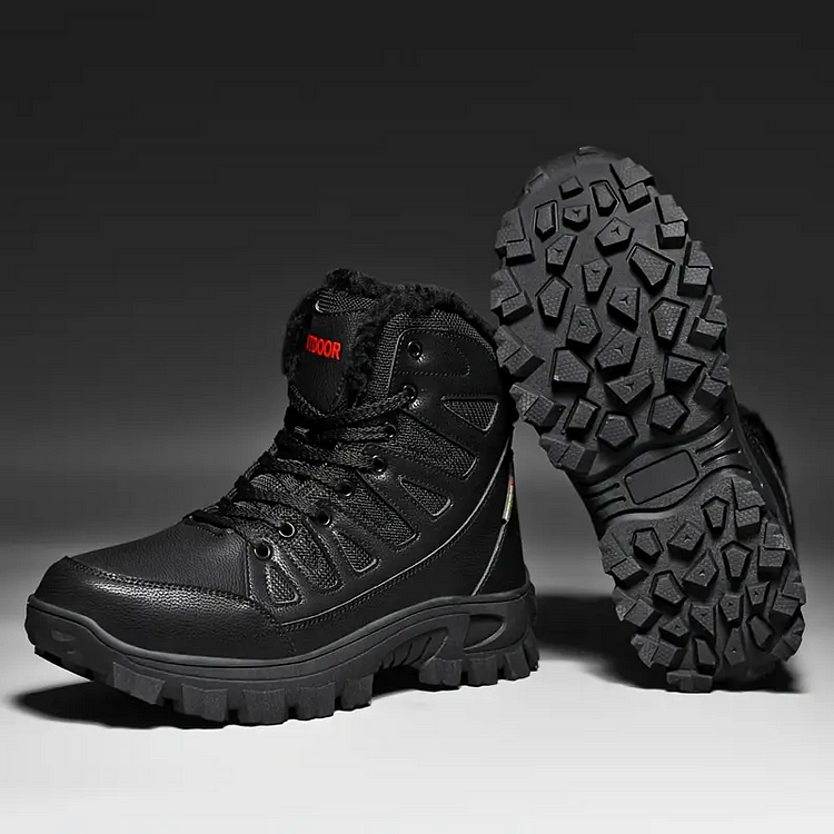 (⏰Clearance Sale - 70% OFF🔥)CushyGait Men Waterproof Anti-Sprain Hiking Boots Anti-Puncture Work Boots Motorcycle Boots