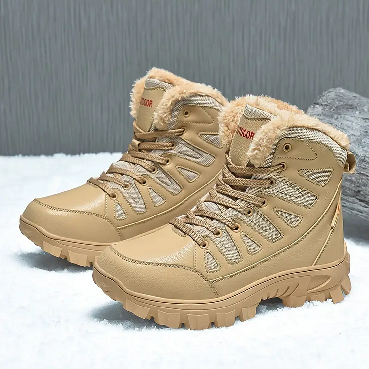 (⏰Clearance Sale - 70% OFF🔥)CushyGait Men Waterproof Anti-Sprain Hiking Boots Anti-Puncture Work Boots Motorcycle Boots
