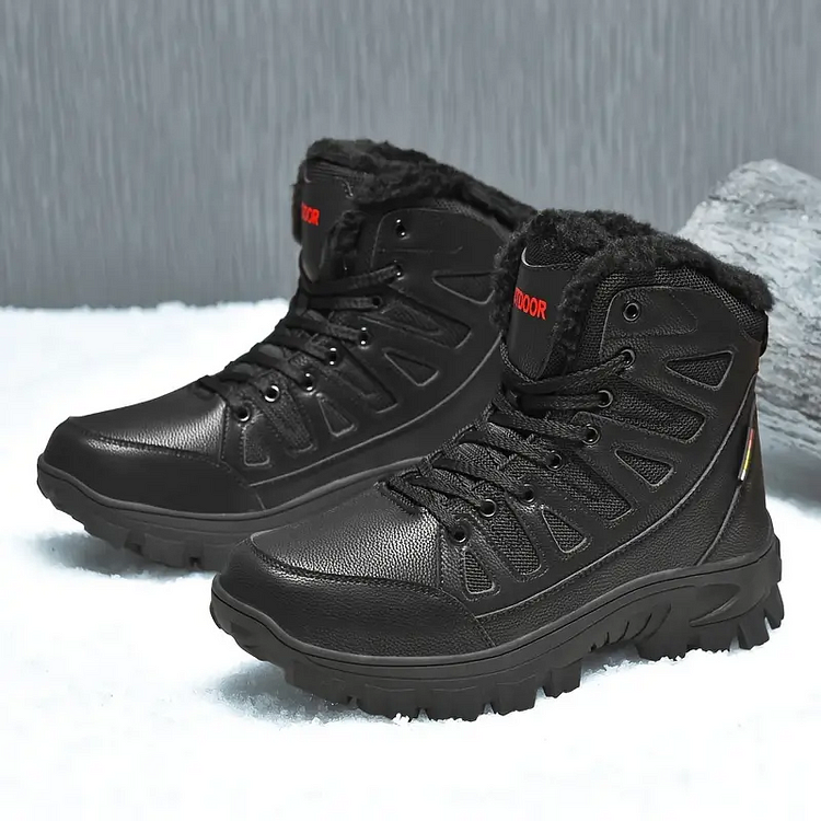 (⏰Clearance Sale - 70% OFF🔥)CushyGait Men Waterproof Anti-Sprain Hiking Boots Anti-Puncture Work Boots Motorcycle Boots