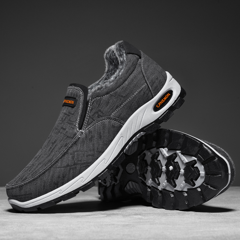 ⏰Limited Time Sale 70% OFF -Men’s Fleece-Lined Orthopedic Slip-On Sneakers — Waterproof, Slip-Resistant, Arch Support, Wide Toe Box; Ideal for Daily Commutes, Long-Distance Travel & Outdoor Walking