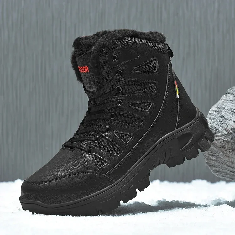 (⏰Clearance Sale - 70% OFF🔥)CushyGait Men Waterproof Anti-Sprain Hiking Boots Anti-Puncture Work Boots Motorcycle Boots