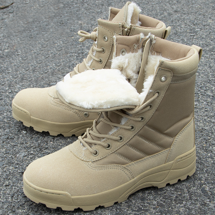 CushyGait Men Waterproof Steel Toe Work Boots Non-Slip Hiking Boots Tactical Boots