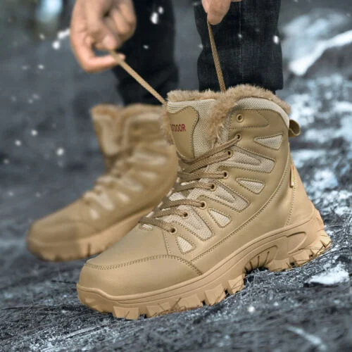 (⏰Clearance Sale - 70% OFF🔥)CushyGait Men Waterproof Anti-Sprain Hiking Boots Anti-Puncture Work Boots Motorcycle Boots