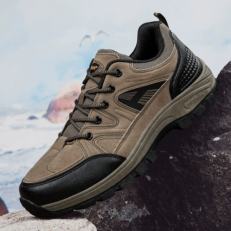 (⏰Limited Time Sale 70% OFF) Men's Outdoor Hiking Shoes - Wide Toe, Arch Support, Waterproof, Anti-Slip, Anti-Puncture, Anti-Smash, Light Hiking and Daily Work