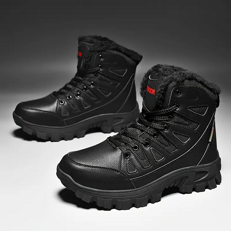(⏰Clearance Sale - 70% OFF🔥)CushyGait Men Waterproof Anti-Sprain Hiking Boots Anti-Puncture Work Boots Motorcycle Boots