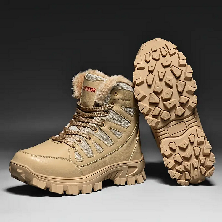 (⏰Clearance Sale - 70% OFF🔥)CushyGait Men Waterproof Anti-Sprain Hiking Boots Anti-Puncture Work Boots Motorcycle Boots