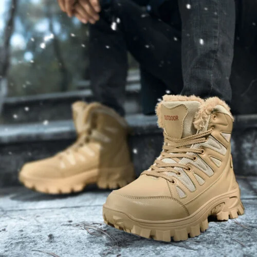 (⏰Clearance Sale - 70% OFF🔥)CushyGait Men Waterproof Anti-Sprain Hiking Boots Anti-Puncture Work Boots Motorcycle Boots