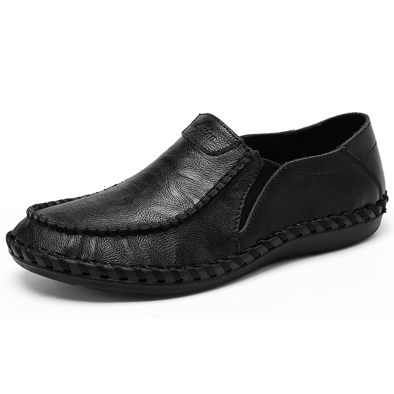 ⏰Limited Time Sale 70% OFF-Men's Orthopedic Comfort Handmade Leather Shoes - Waterproof, Slip-resistant, Puncture-resistant, Arch Support, Ankle Support, Wide Toe, Shock Absorption