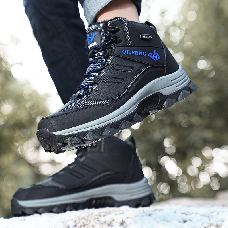 (⏰Limited Time Sale 70% OFF) Men's Orthopedic Hiking Boots - Safe and Comfortable Work Boots - Waterproof, Slip-resistant, Impact-resistant, and Puncture-resistant - Wide Toe, Arch Support, and Ankle Support - Money-back Guarantee if ineffective.