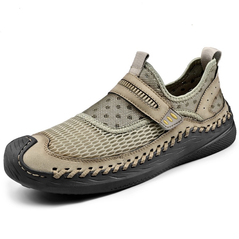 ⏰Last Day! 45% OFF 🔥CushyGait® Men's Handcrafted Genuine Leather Breathable Outdoor Sneakers