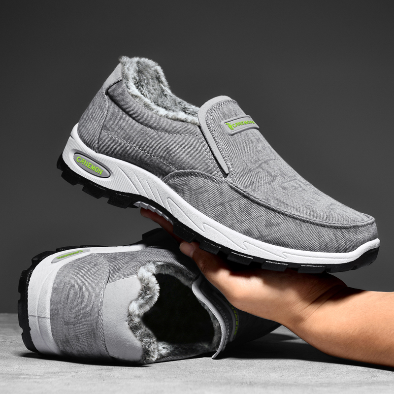 ⏰Limited Time Sale 70% OFF -Men’s Fleece-Lined Orthopedic Slip-On Sneakers — Waterproof, Slip-Resistant, Arch Support, Wide Toe Box; Ideal for Daily Commutes, Long-Distance Travel & Outdoor Walking