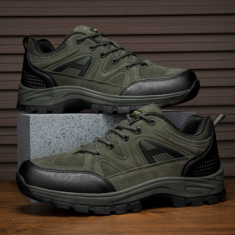 (⏰Limited Time Sale 70% OFF) Men's Outdoor Hiking Shoes - Wide Toe, Arch Support, Waterproof, Anti-Slip, Anti-Puncture, Anti-Smash, Light Hiking and Daily Work