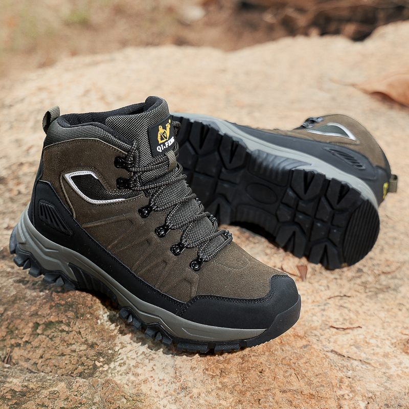 (🔥Limited-Time 70% OFF) Men's Warm Orthopedic Hiking Boots - Safe and Comfortable Warm Work Boots - Waterproof, Slip-Resistant, Lmpact-Resistant, Puncture-Resistant - Wide Toe Box, Arch support, Ankle Support