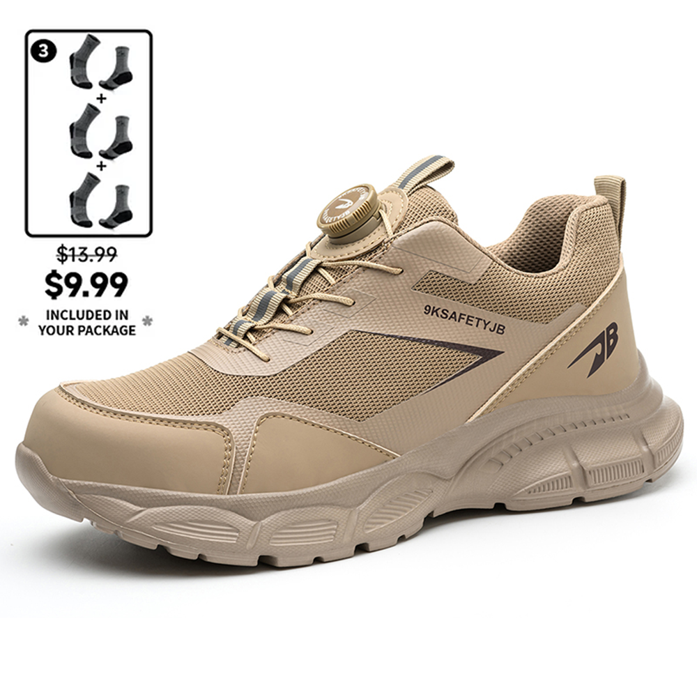 ⏰Limited Time Sale 70% OFF-Men's Safety Orthopedic Work Shoes-Waterproof, Non-Slip, Puncture and Smash Resistant, Wide Toe, Arch Support – Ideal for Daily Wear and Outdoor Adventures