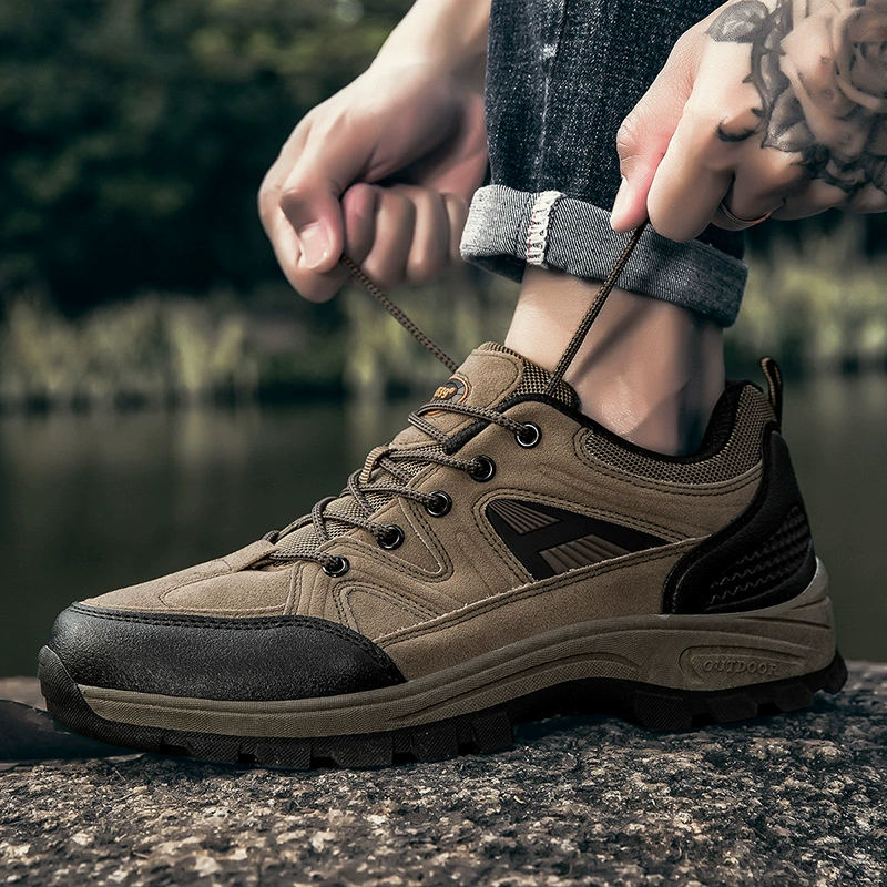 (⏰Limited Time Sale 70% OFF) Men's Outdoor Hiking Shoes - Wide Toe, Arch Support, Waterproof, Anti-Slip, Anti-Puncture, Anti-Smash, Light Hiking and Daily Work