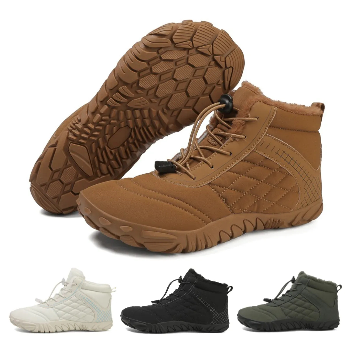 ⏰Clearance Sale-70%OFF🔥❄️ArcticStride- Non-slip & Carbon Fiber Waterproof Winter Barefoot Shoes (Unisex)