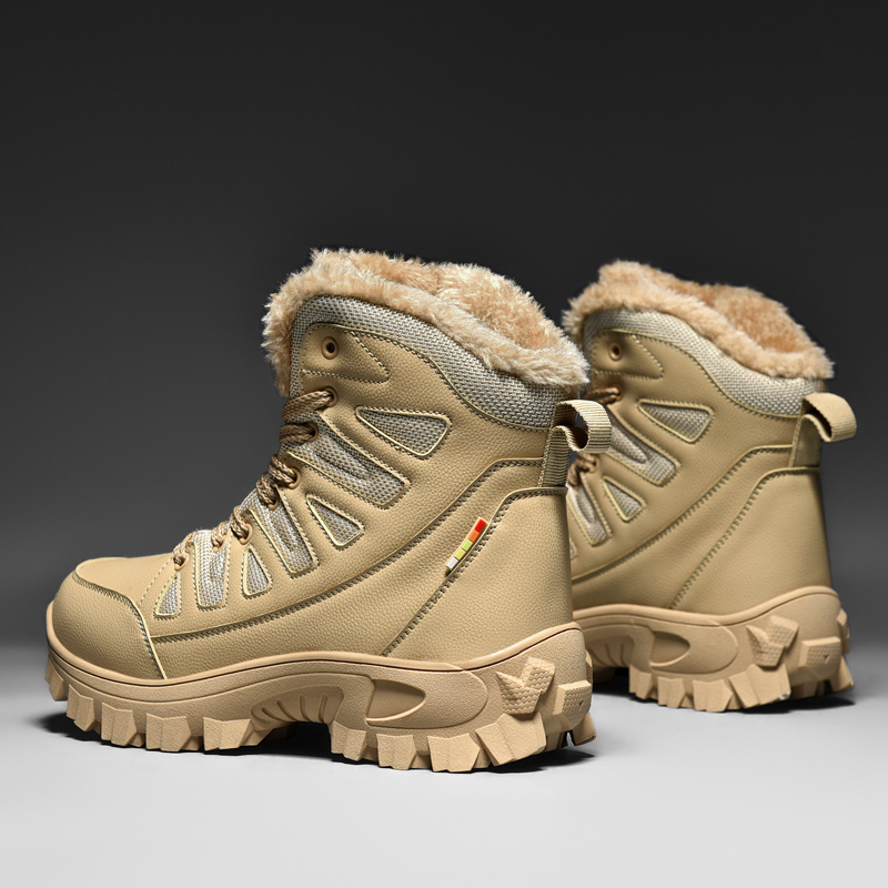 (⏰Limited Time 70% OFF🛒) Men Combat Boots Waterproof Non-Slip Hiking Boots Anti-Puncture Anti-Sprain Work Boots