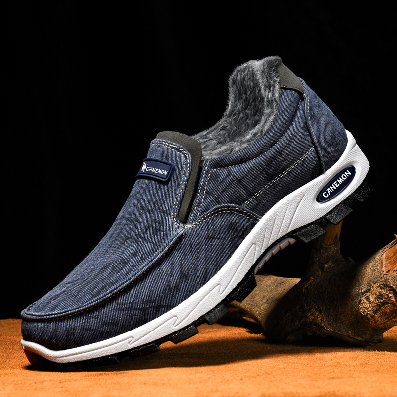 ⏰Limited Time Sale 70% OFF -Men’s Fleece-Lined Orthopedic Slip-On Sneakers — Waterproof, Slip-Resistant, Arch Support, Wide Toe Box; Ideal for Daily Commutes, Long-Distance Travel & Outdoor Walking
