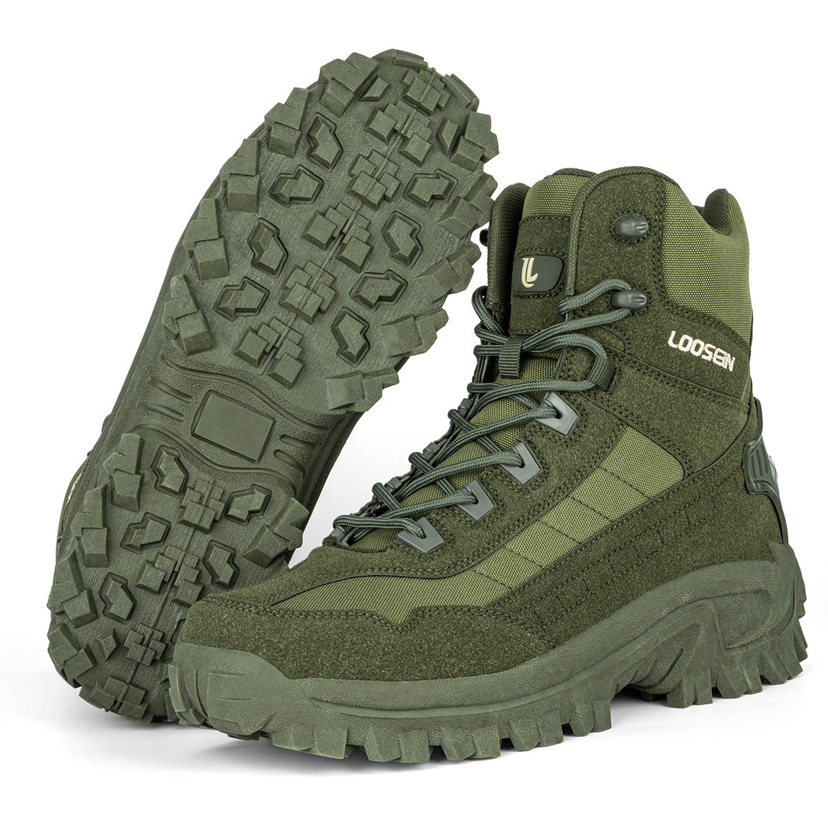 (🤜Work Hard for 5+ Years) LOOSEIN®️ Men's Waterproof Non-Slip Anti-Puncture Work Boots Orthopedic Support Hiking Boots