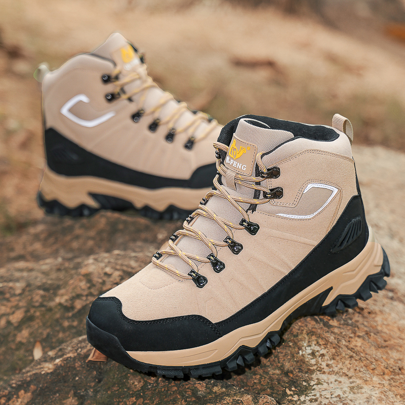 (🔥Limited-Time 70% OFF) Men's Warm Orthopedic Hiking Boots - Safe and Comfortable Warm Work Boots - Waterproof, Slip-Resistant, Lmpact-Resistant, Puncture-Resistant - Wide Toe Box, Arch support, Ankle Support