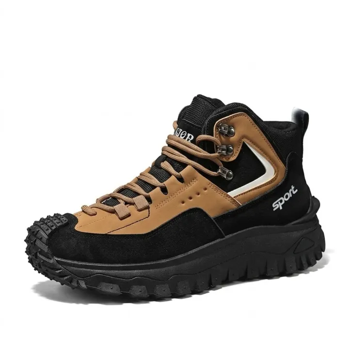 (🔥LAST DAY-70% OFF⏰)Men's Outdoor Hiking Boots - Waterproof, Non-Slip, Puncture-Proof And Smash-Proof; Correct Arch Support And Wide Toe - Suitable For Daily Wear And Outdoor Adventures