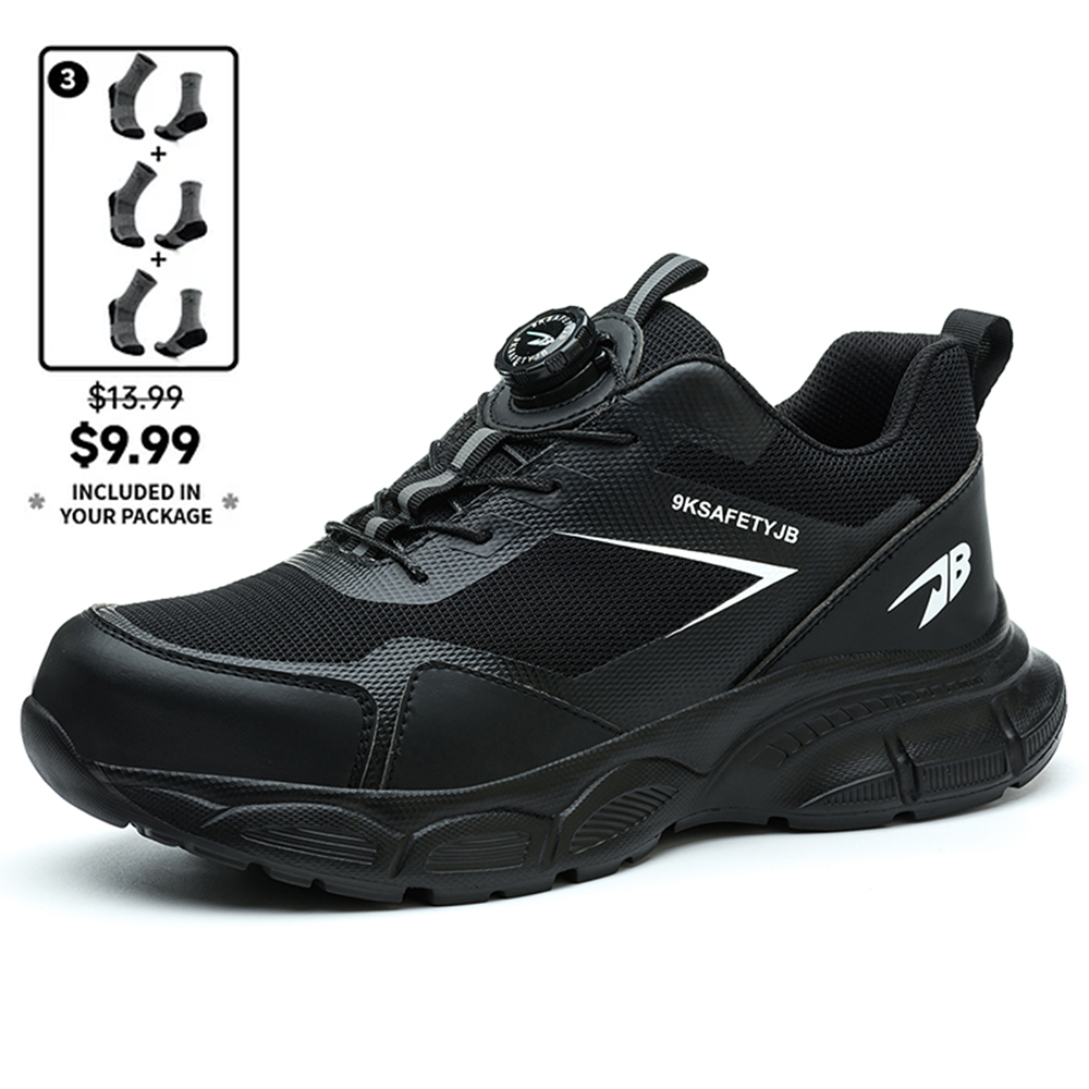 ⏰Limited Time Sale 70% OFF-Men's Safety Orthopedic Work Shoes-Waterproof, Non-Slip, Puncture and Smash Resistant, Wide Toe, Arch Support – Ideal for Daily Wear and Outdoor Adventures