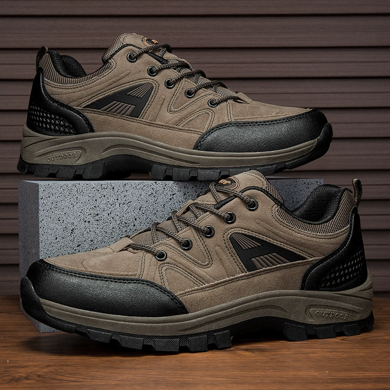 (⏰Limited Time Sale 70% OFF) Men's Outdoor Hiking Shoes - Wide Toe, Arch Support, Waterproof, Anti-Slip, Anti-Puncture, Anti-Smash, Light Hiking and Daily Work