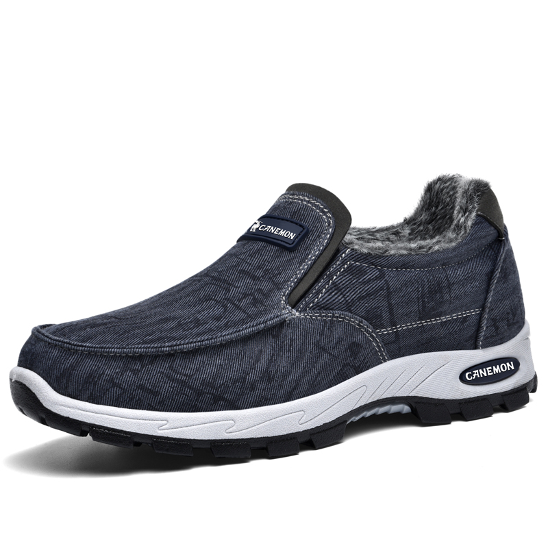 ⏰Limited Time Sale 70% OFF -Men’s Fleece-Lined Orthopedic Slip-On Sneakers — Waterproof, Slip-Resistant, Arch Support, Wide Toe Box; Ideal for Daily Commutes, Long-Distance Travel & Outdoor Walking